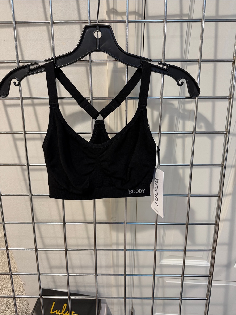 BOODY Black Seamless Racerback Bralette